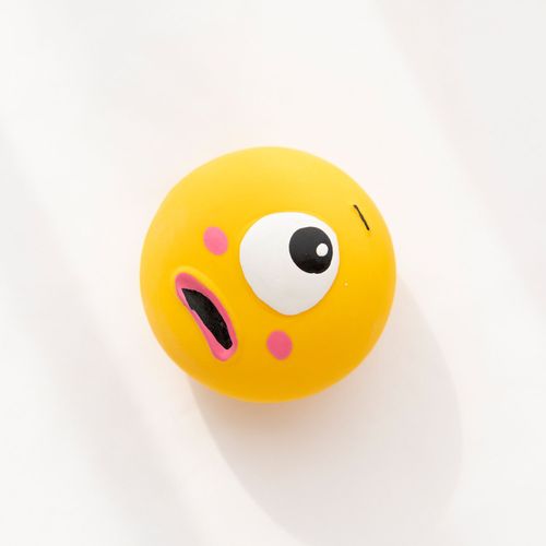 Interactive Squeaky Dog Toy - Bouncy Vinyl Ball for Pet Fun