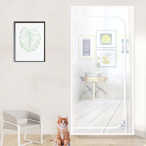 Innerhouse Durable Cat Resistant Door Screen - Easy Installation & Protection - White B / W 80cm x H 200cm