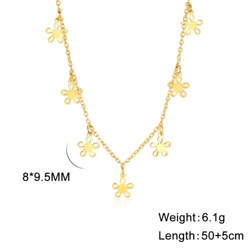 HIPEE Stainless Steel Pendant Necklace - Durable Fashion Accessory - Gold Color 12
