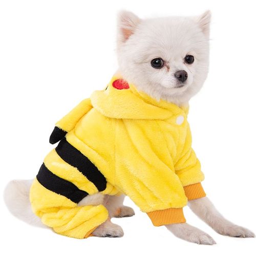 Cute Flannel Dog Hoodie - Comfortable Pet Clothes for All Seasons