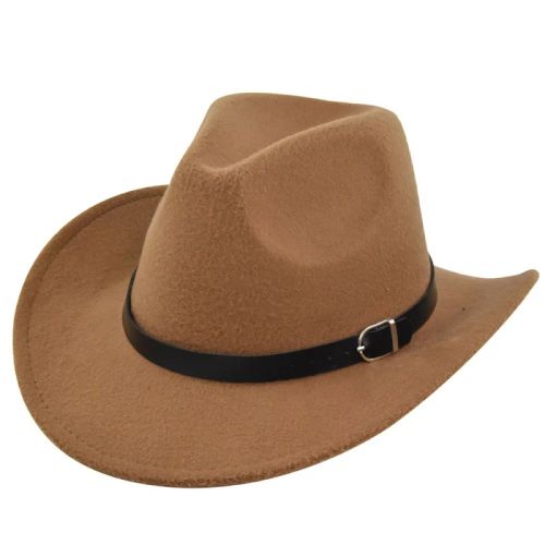 Felt Fedora Hat - Stylish Winter Accessory - Versatile Outdoor Wear - camel
