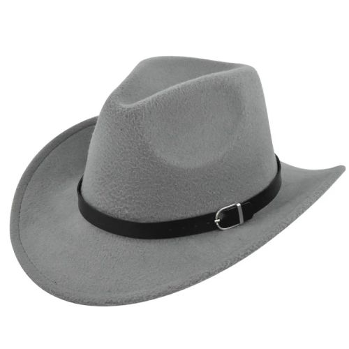 Felt Fedora Hat - Stylish Winter Accessory - Versatile Outdoor Wear - gray