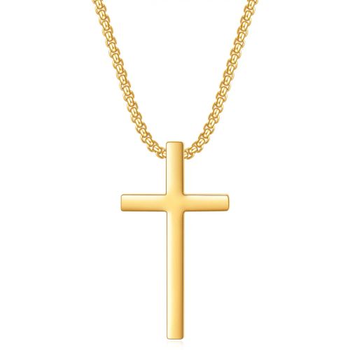 VQYSKO Stylish Stainless Steel Necklace - Fitness Tracker & Reminder - Gold
