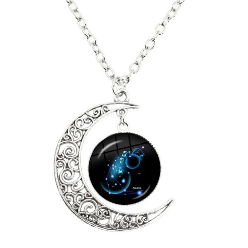 MSCHENGDORIS Moon Pendant Necklace - Trendy Fashion Accessory - 3