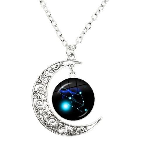 MSCHENGDORIS Moon Pendant Necklace - Trendy Fashion Accessory