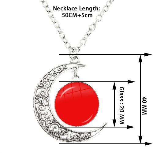 MSCHENGDORIS Moon Pendant Necklace - Trendy Fashion Accessory