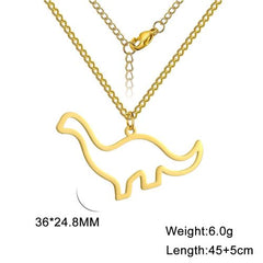 Skyrim Brachiosaurus Necklace - Stainless Steel Trendy Pendant