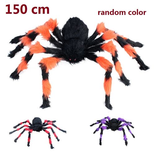 Realistic Plush Spider Decoration for Halloween Parties & Events