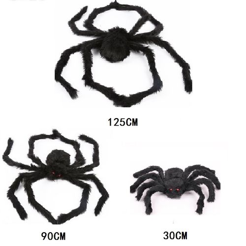 Realistic Plush Spider Decoration for Halloween Parties & Events