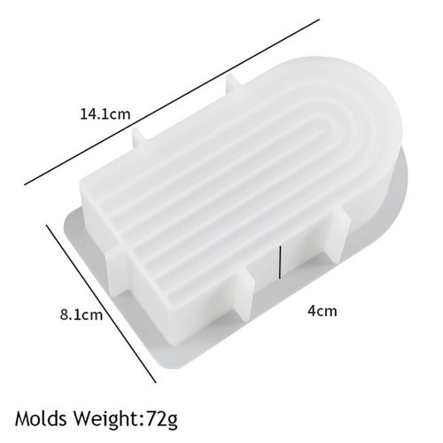 UDOCOOL U-Shaped Silicone Candle Mold for Creative Home Décor