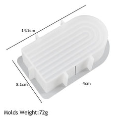 UDOCOOL U-Shaped Silicone Candle Mold for Creative Home Décor