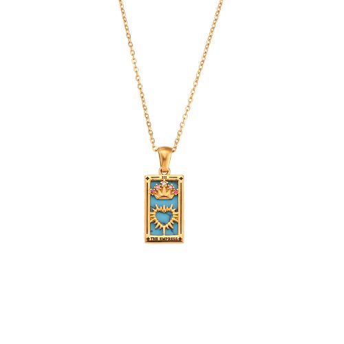 MamacitaSlay Zircon Moon Pendant Necklace - Trendy Fashion Accessory