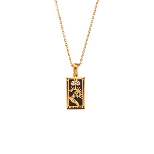 MamacitaSlay Zircon Moon Pendant Necklace - Trendy Fashion Accessory - Magiclan