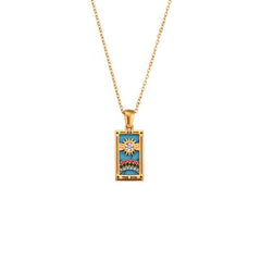MamacitaSlay Zircon Moon Pendant Necklace - Trendy Fashion Accessory