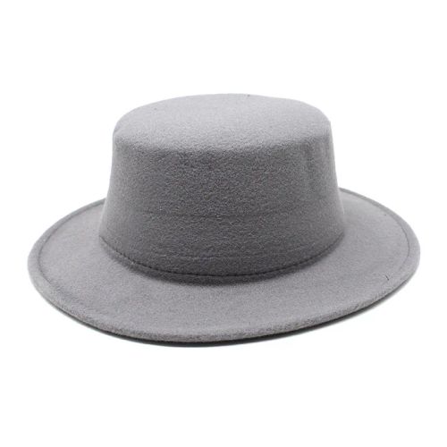 IF IFOND Kids Felted Fedora Hat - Warm & Stylish Winter Accessory - GRAY