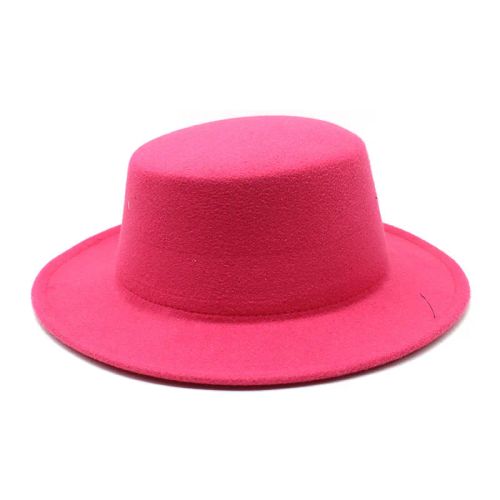 IF IFOND Kids Felted Fedora Hat - Warm & Stylish Winter Accessory - Rose Red