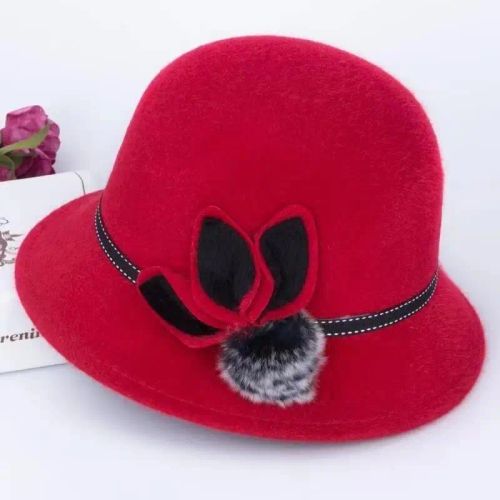 Stylish Wool and Acrylic Fedora Hat for Winter - Fashionable & Warm