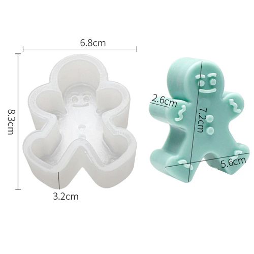 FM-SM9971 Silicone Flower Moulds - Versatile Baking Tool for Creators - Gingerbread Man
