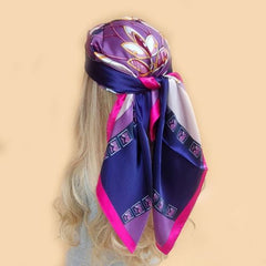 Stylish Print Silk Scarf - Year-Round Fashion Accessory