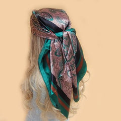 Stylish Print Silk Scarf - Year-Round Fashion Accessory