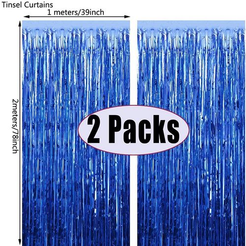 TingBabyer PVC Decorative Banners - 2m for Parties & Celebrations - As Picture / dark blue