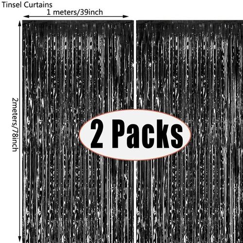 TingBabyer PVC Decorative Banners - 2m for Parties & Celebrations - As Picture / black