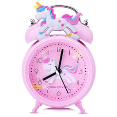Unicorn Kids Alarm Clock with Backlight - Cute Desk Clock for Children