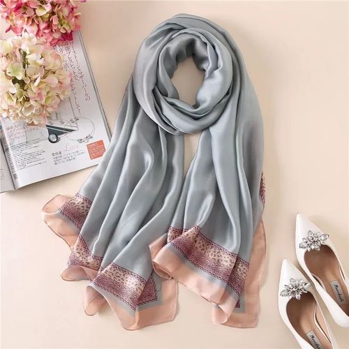 Luxurious Striped Chiffon Shawl - Versatile Beach Wrap & Scarf