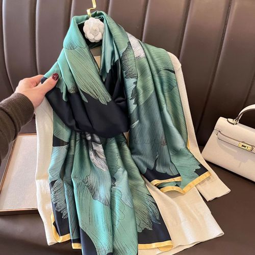 Luxurious Striped Chiffon Shawl - Versatile Beach Wrap & Scarf - 60 / 180cmX90cm