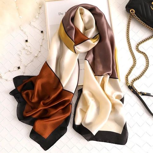 Luxurious Striped Chiffon Shawl - Versatile Beach Wrap & Scarf