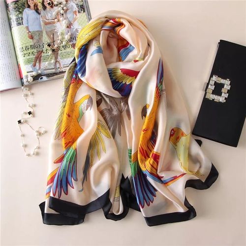 Luxurious Striped Chiffon Shawl - Versatile Beach Wrap & Scarf