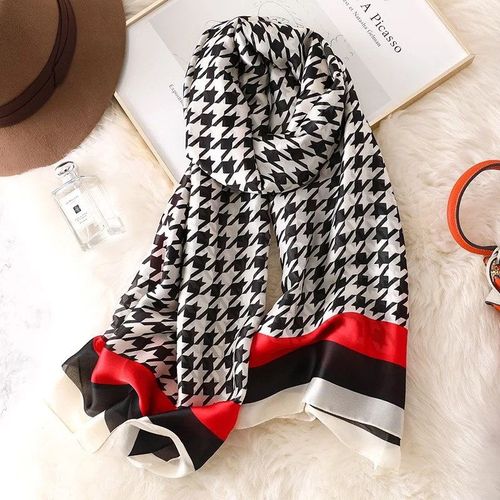 Luxurious Striped Chiffon Shawl - Versatile Beach Wrap & Scarf - 48 / 180cmX90cm