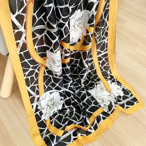 Luxurious Striped Chiffon Shawl - Versatile Beach Wrap & Scarf