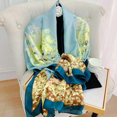 Luxurious Striped Chiffon Shawl - Versatile Beach Wrap & Scarf