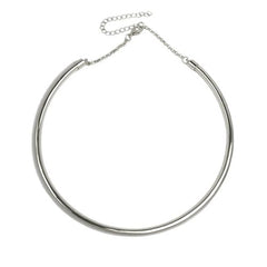 MANILAI Geometric Torques Necklace - Trendy Statement Accessory
