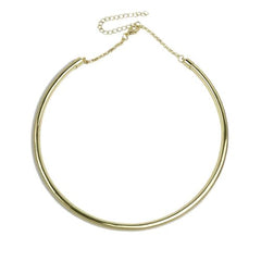 MANILAI Geometric Torques Necklace - Trendy Statement Accessory