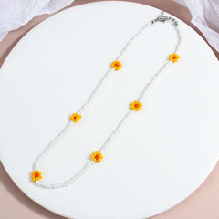 Lifefontier Colourful Beaded Necklace - Handmade Fashion Jewelry