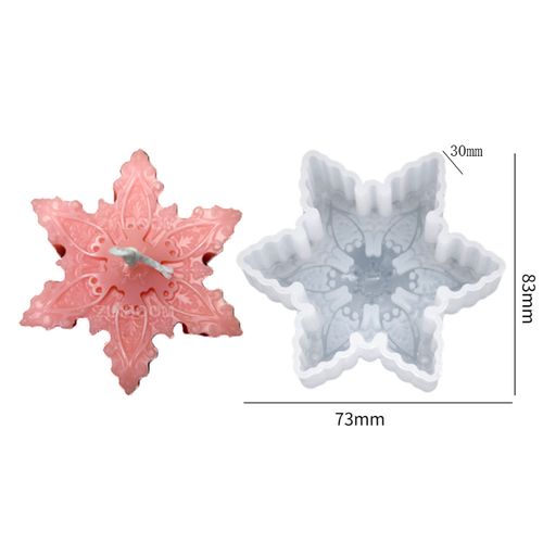 ZINBOOM Snowflake Silicone Mould for Versatile Holiday Home Decor