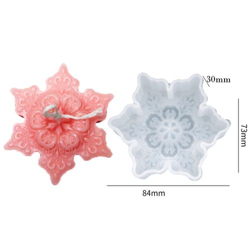 ZINBOOM Snowflake Silicone Mould for Versatile Holiday Home Decor