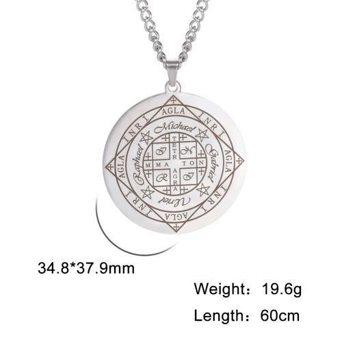 Dawapara Vintage Pendant Necklace for Protection & Wealth - Fortune Wheel