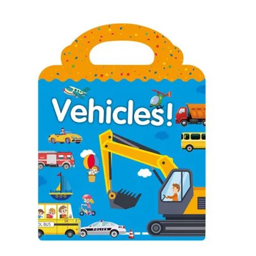 skxnier DIY Scene Sticker Book - Cognitive Development & Fun Games - Vehicles
