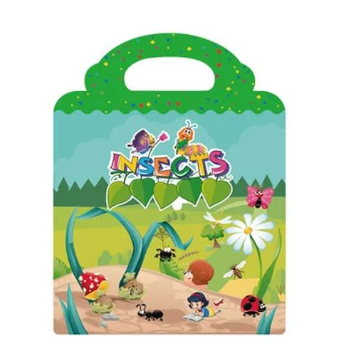 skxnier DIY Scene Sticker Book - Cognitive Development & Fun Games - Insects
