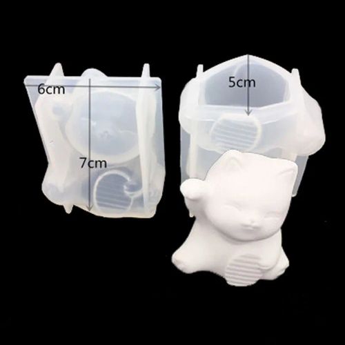 Silicone Animal Cake Mold - Versatile DIY Tool for Baking and Crafts - Lucky Cat 01