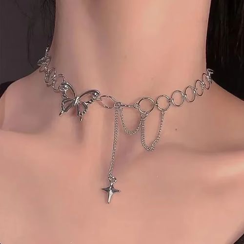 Stylish Alloy Pendant Necklace - Fashionable Statement Piece - 1pcs