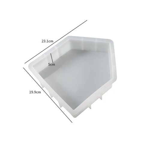 Large 3D Crystal Arch Mirror Silicone Mold for DIY Candle Making & Home Decor - B