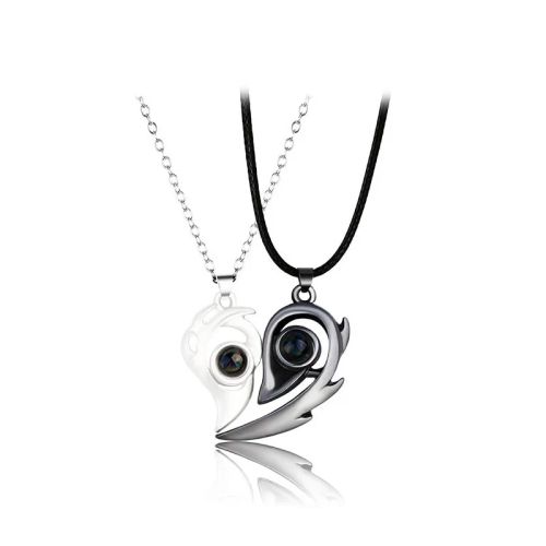 Rinhoo Heart Pendant Necklace - Stylish Design for Anniversaries - NC21Y0455-1