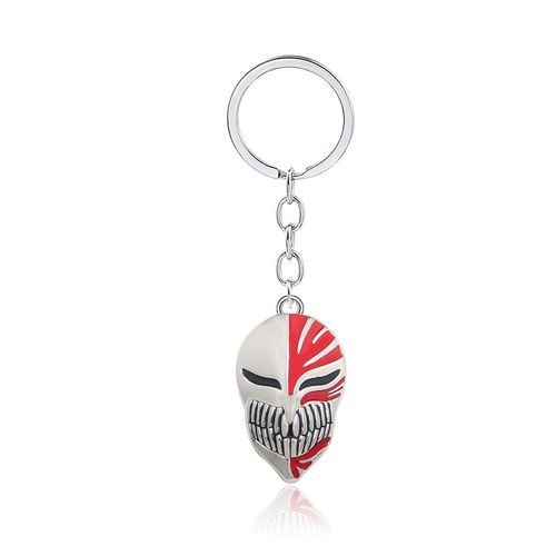 BLEACH Anime Characters Necklace & Keychain - Unique Accessories - mask silver / One Size