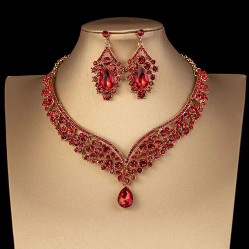 Itacazzo Exquisite Necklace & Earring Set for Weddings & Parties