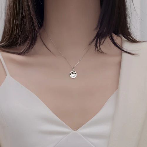 Ventfille Silver Asymmetric Heart Necklace - Elegant Party Jewellery - cat fish