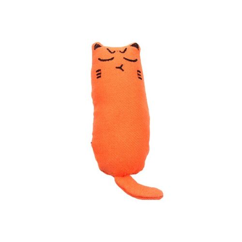 Engaging Catnip Toys for Relaxation & Playtime - Plush Cat Toy - Orange G246C